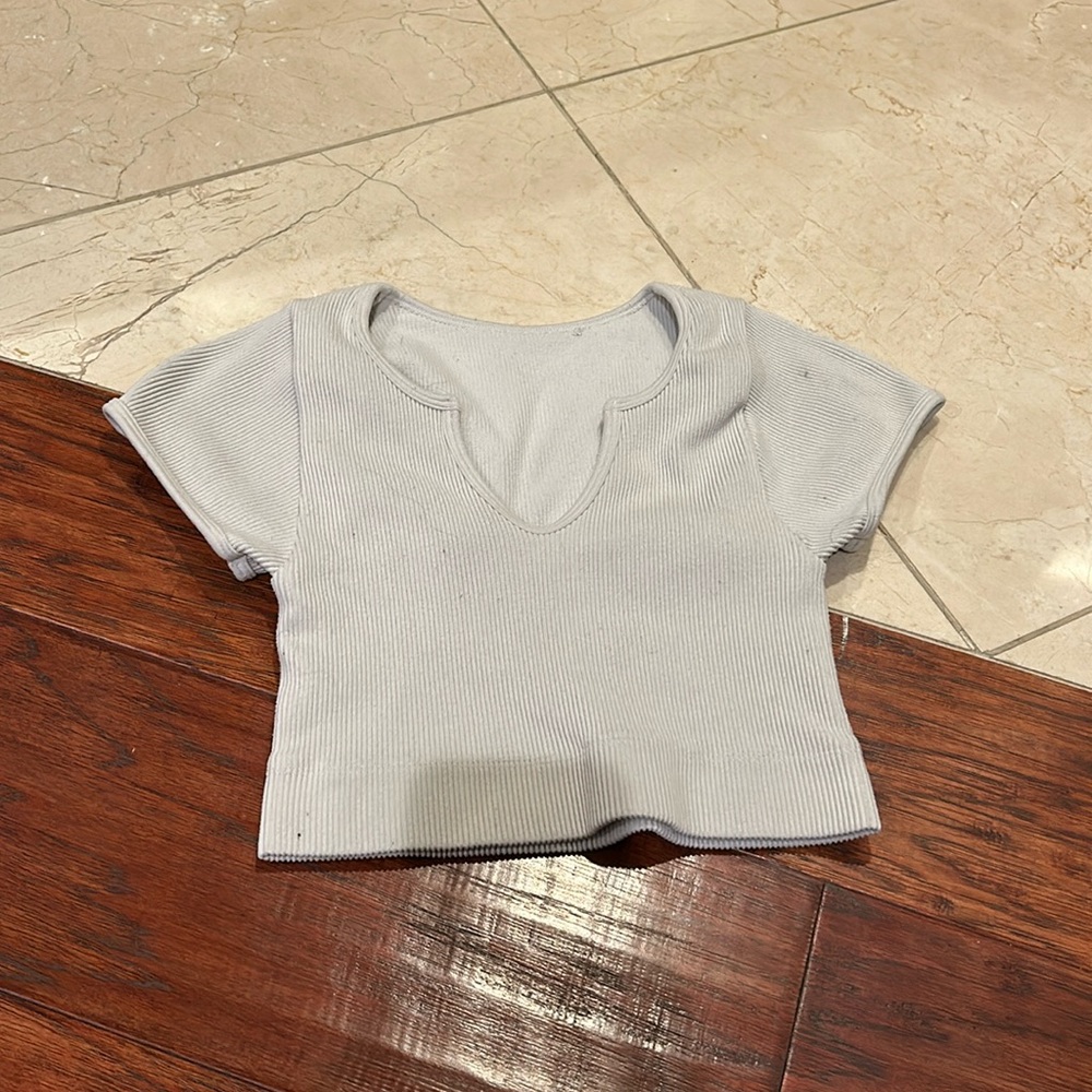 Gilly Hicks Cropped White Top